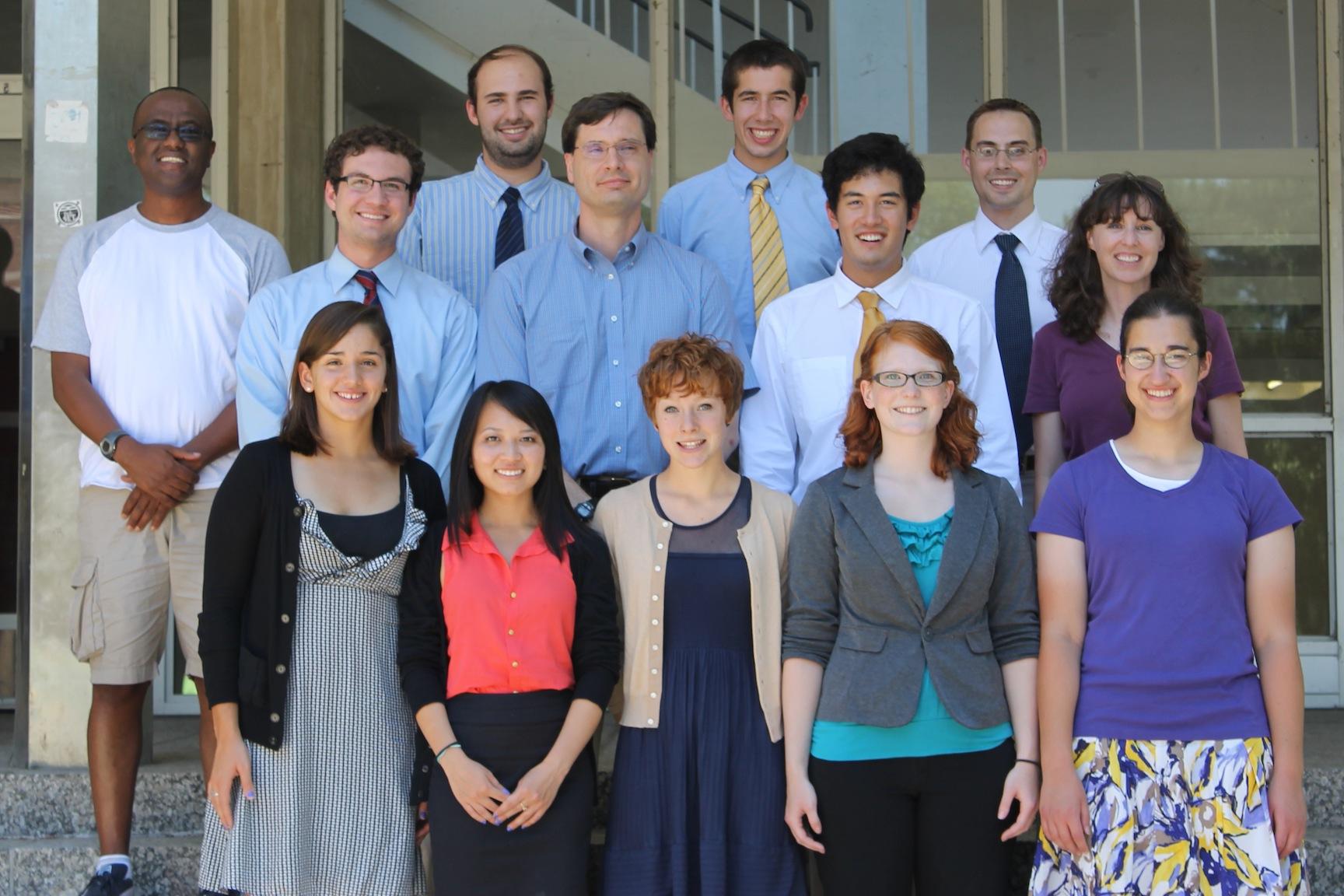 The 2012 REU group at the SUMMR conference at Michigan State University